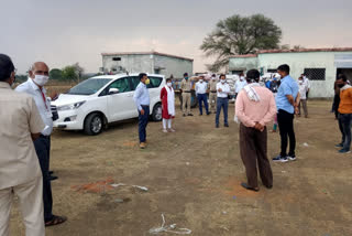 Collector visited wheat purchasing center in Chhindwara