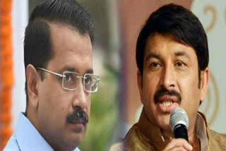 manoj tiwari remarks on kejriwal over Doctor suicide case