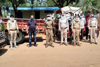 action against illegal sand mininig by ranger