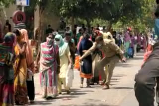 Noida Sub-inspector beats women in queue for rations, suspended