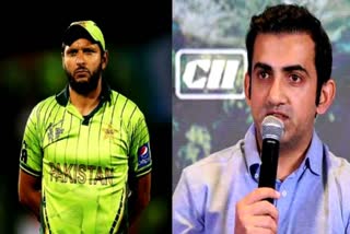 Gambhir gave a scathing reply to Afridi's statement