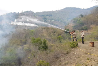 forest fire in solan