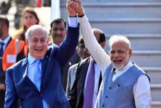 modi wishes to israel prime minister netanyahu and benny guntz