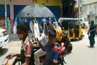 Sale of Masks in an innovative way In Hyderabad