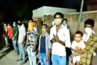 jodhpur news  workers of U.P.  rent going house  news of migrant laborers  government claims failed  etv bharat news