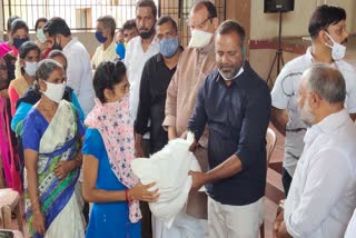 Mla ut khadhar distribute food kit to 5 villages tailors