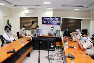 meeting was held in the police control room for Eid in ujjain