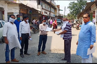 BJP worker honored Corona Fighters at pratapur