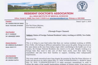 Foreign doctors fighting COVID-19 at Delhi AIIMS want salaries