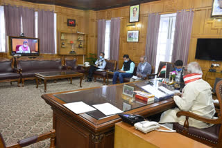 Governor Bandaru Dattatreya held video conferencing with Vice Chancellors of Universities