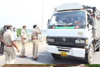 nalgonda officers are alert at borders to prevent corona virus