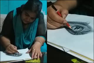 Shikha  Earning money by making sketch in poanta