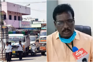 Packing fruit gaddiannaram market is not allowed