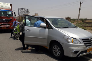 Alwar news, road acident on Delhi-Jaipu