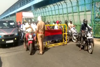 Traffic jam on Delhi-Noida border traffic