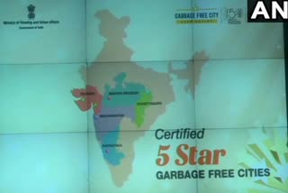 Etv Bharat, Gujarati News, Rajkot, Indore, Navi Mumbai are '5-star garbage-free' cities among center