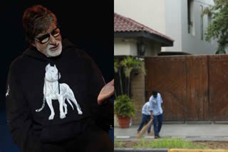 Big B lauds workers on Sunday duty outside his bungalow
