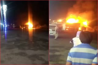 Dumpers driver cleaner burns alive