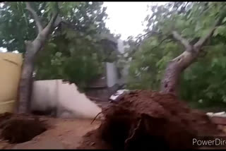 Heavy rain with tidal waves