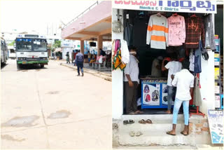 People go out for purchases in bus journey in mulugu