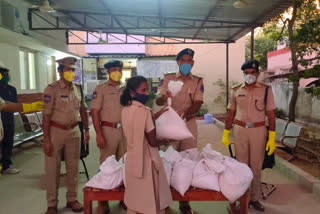 Distribution of essentials for home guard personnel at Yadadri