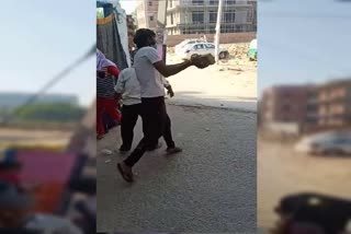 Haryana stone pelting on police