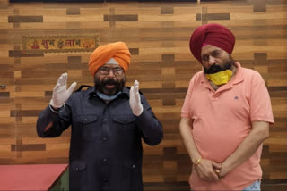 National Akali Dal President Paramjit Singh Pama and General Secretary Satpal Singh Manga