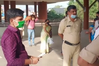 man who came to the bus stop with the Home Quarantine Seal in hand