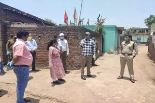 DC inspects Containment Zone in Chanagadha Panchayat in ramgarh