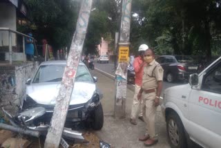 Road accidents in Pala Two injured  pala latest news  പാലായില്‍ വാഹനാപകടം  കോട്ടയം വാര്‍ത്തകള്‍