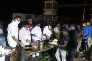 ysrcp leaders food distribution