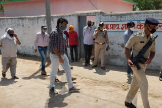 Collector shailendra singh inspected the containment area