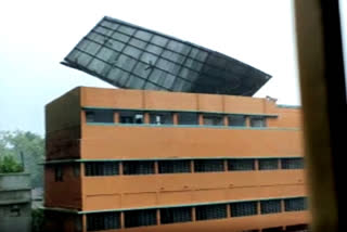 Cyclone Amphan blows away roof of a school building in Howrah