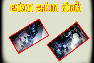 He came slowly and robbed the bike at sr nagar