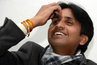 kumar vishwas tweeted with a picture wrote 66 days later went to farm