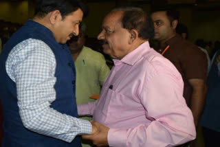 Manoj Tiwari congratulates Dr. Harsh Vardhan on being elected as President of WHO Executive Board