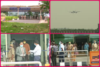 flights have reached to gannavaram airport from other countries after lockdown relaxations