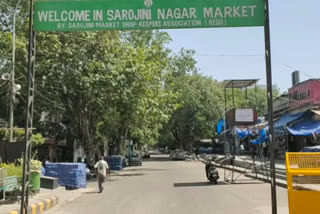 Customers not coming for shopping in Sarojini Nagar Market