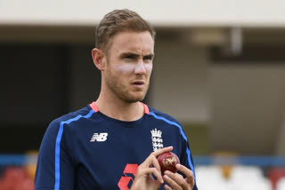 England fast bowler Stuart Broad