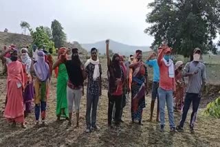 villagers Protest