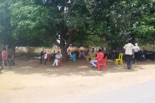 people waiting for screening