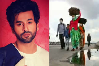 Etv Bharat, Gujarati News, Balika vadhu star shashank vyas pens poem on migrant labourers plight