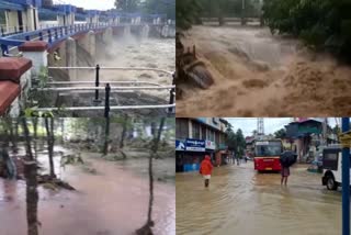 heavy rain in high range of trivandrum  മലയോര മേഖലയില്‍ കനത്തമഴ  മഴ ആദിവാസി ഊരുകൾ  കുറ്റിച്ചൽ വെള്ളം കയറി  അഗസ്ത്യ വന മേഖല  നെയ്യാർഡാം ഫിഷറീസ് അക്വേറിയം