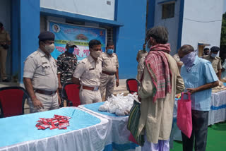 Bankura district police helped retired nvf and homeguard workers