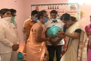 Groceries Distribution To Poor Jangama Priests