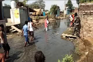 Villagers troubled by water logging