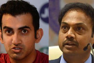 Gautam gambhir and msk prasad in heated exchange over rayudu's wc omission