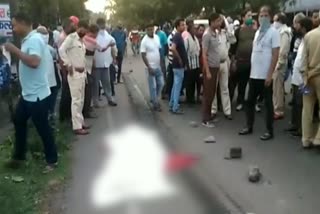 BJP leader died in road accident in dhanbad