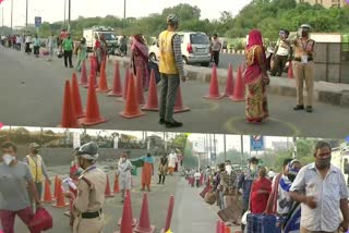 Delhi Police are checking temperature