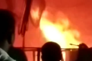 fire in toyota showroom in patna